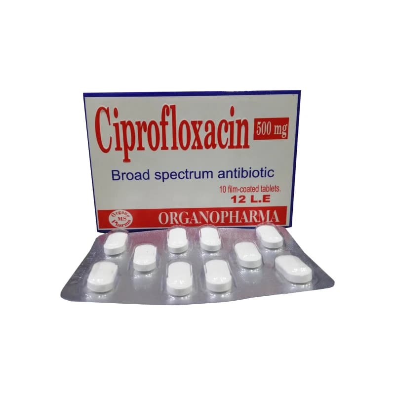 CIPROFLOXACIN 500MGM 10 TAP ORGANO