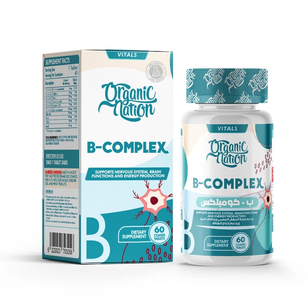 ORGANIC NATION B COMPLEX 60 TAB