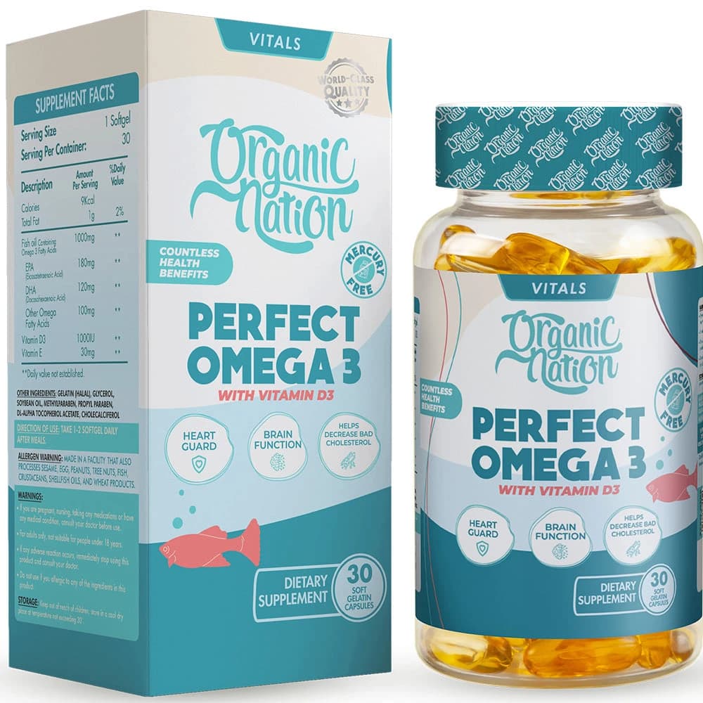 ORGANIC NATION PERFECT OMEGA WITH D 30 TAB