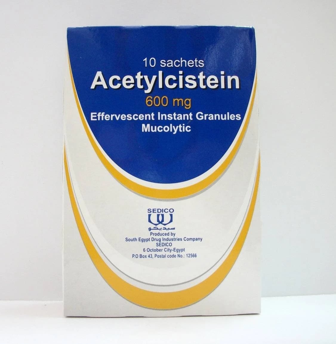 ACETYLCISTEINE 600 MGM 10 SACHETS
