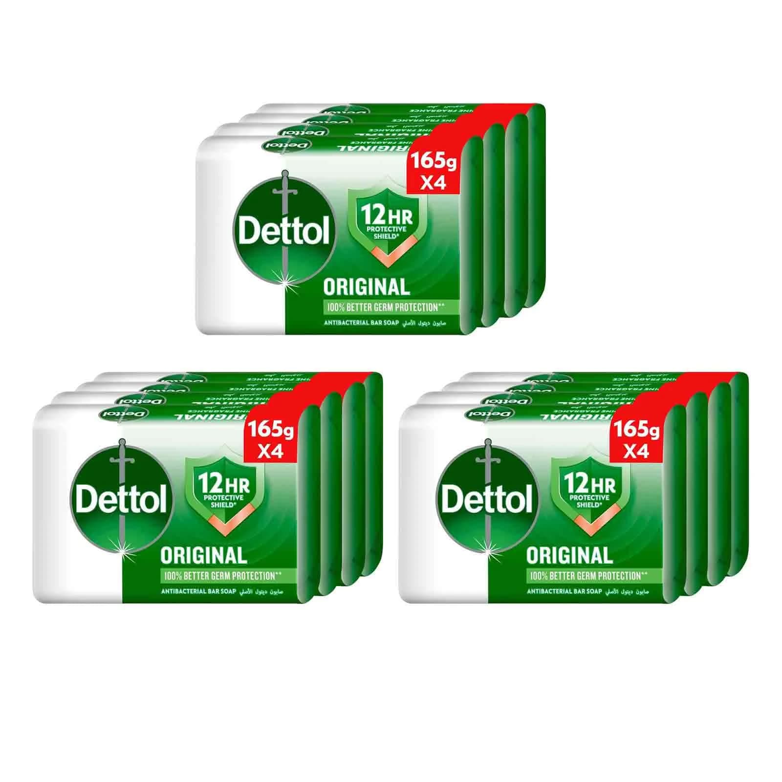 DETTOL ORIGINAL 165 GM  SOAP 4 PCS