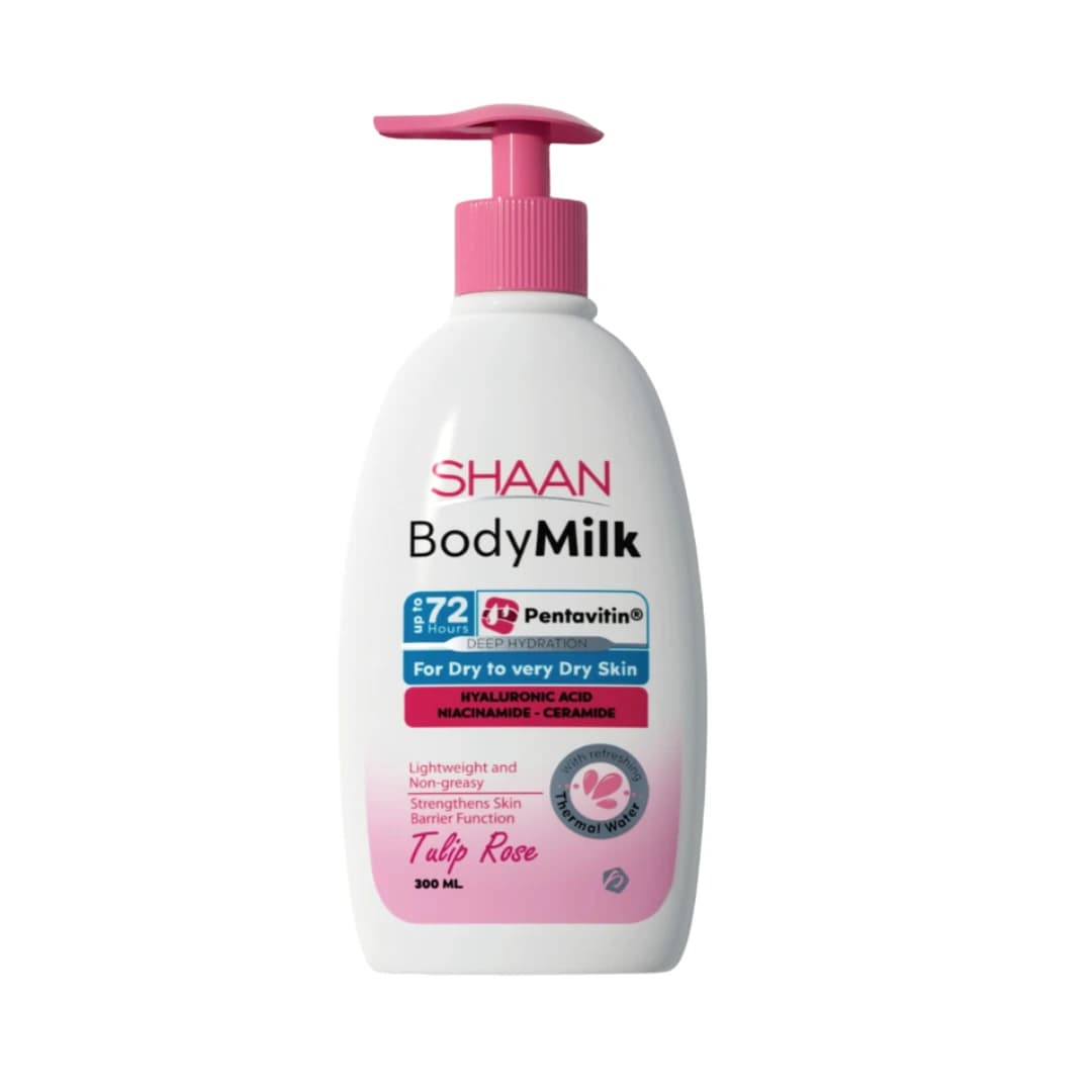 shaan body milk tulip rose 300ml