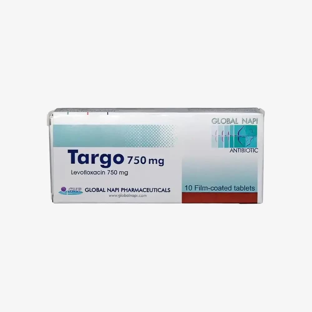 TARGOFLOXIN  750 MGM 10 TAP