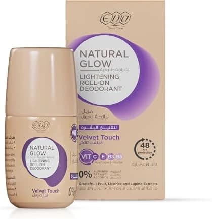 EVA NATURAL GLOW ROLL ON VELVET TOUTCH 60 ML 1+1
