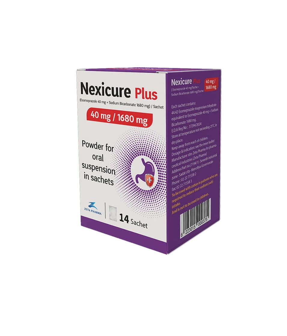 NEXICURE plus 40MGM/1680MGM 14SACHETS