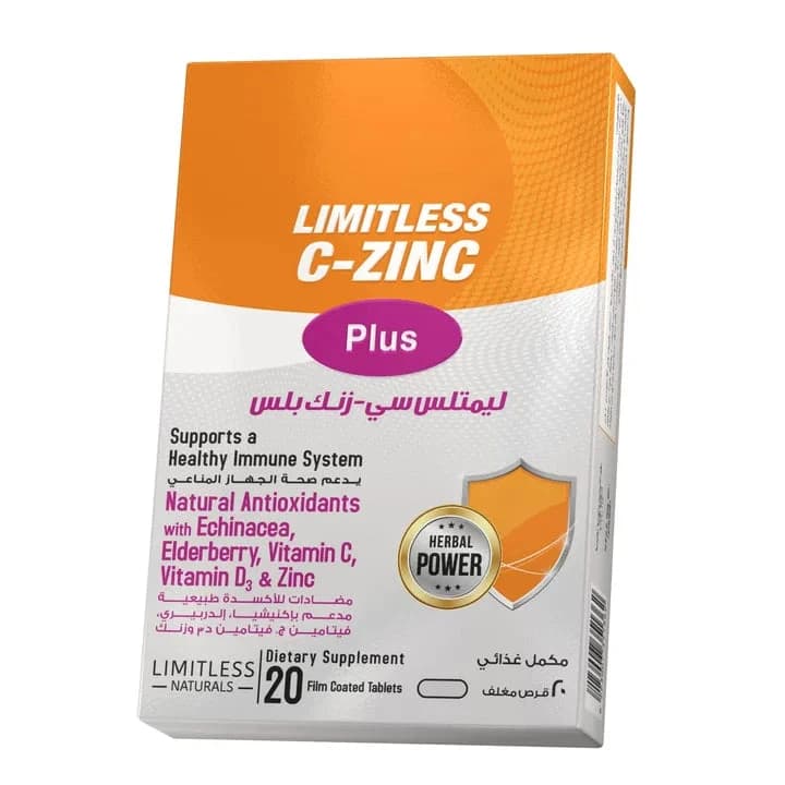 limitless c-zinc plus 20tab