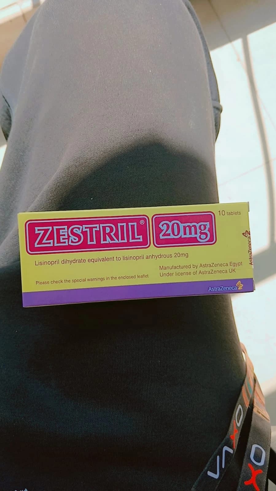 ZESTRIL 20 MGM 10 TAP