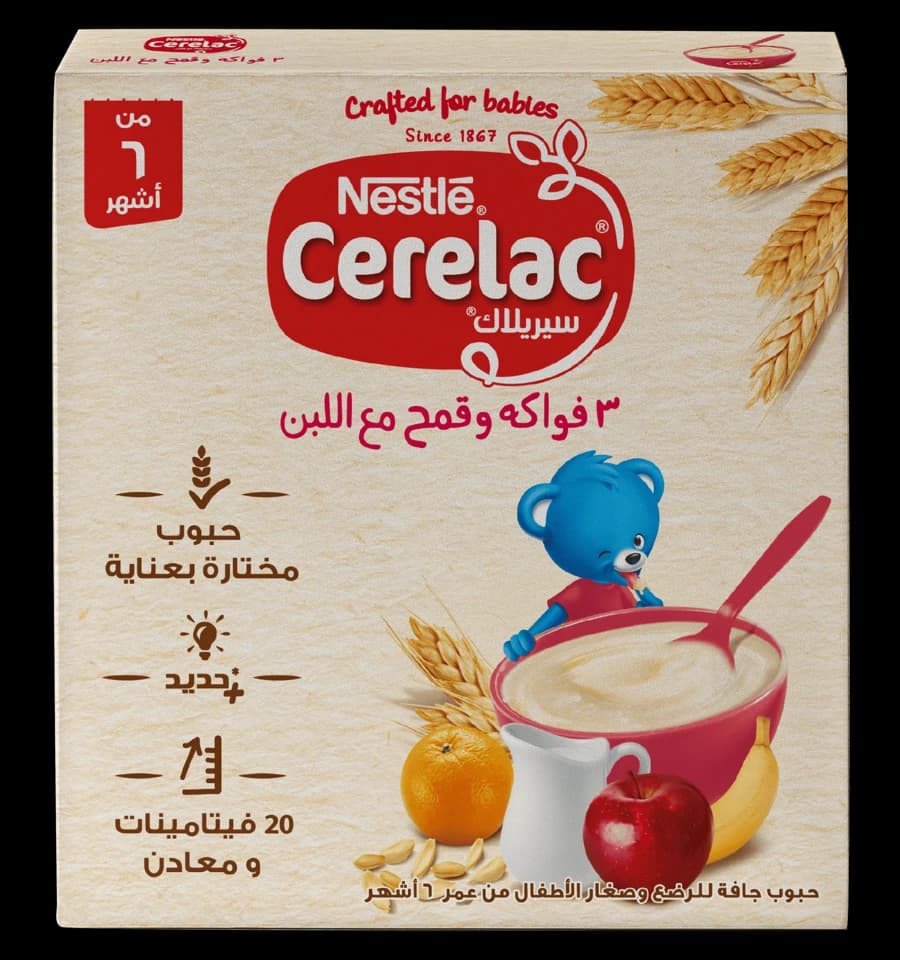 Cerelac 3 Fruits & Wheat With Yogurt 125 gm