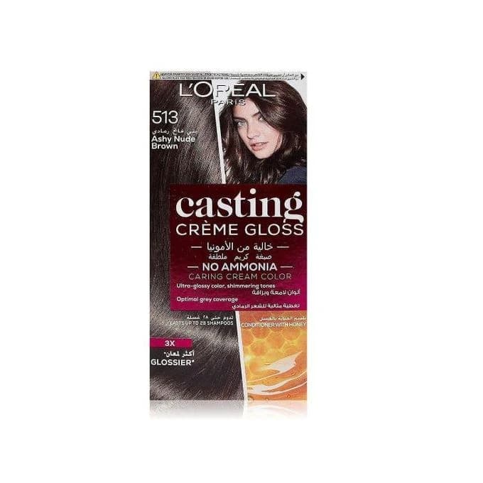 LOREAL CASTING 513 بنى فاتح رمادى