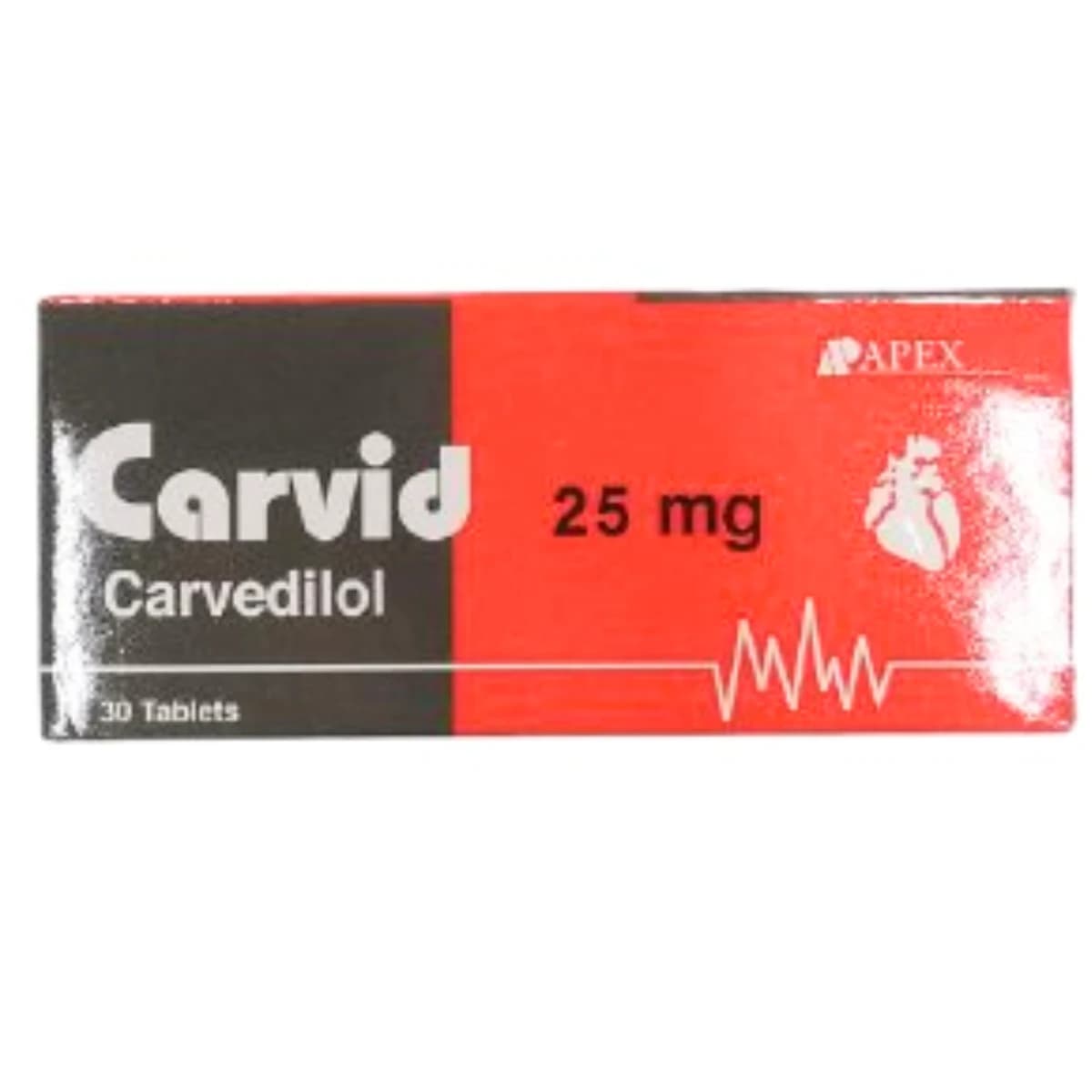 CARVID 25MGM 30 TAP