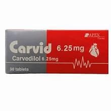 CARVID 6.25MGM 30TAP