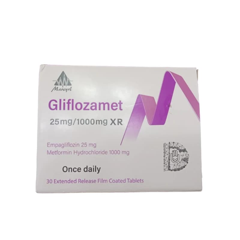 Gliflozamet XR 25/1000 MGM 30 TAP