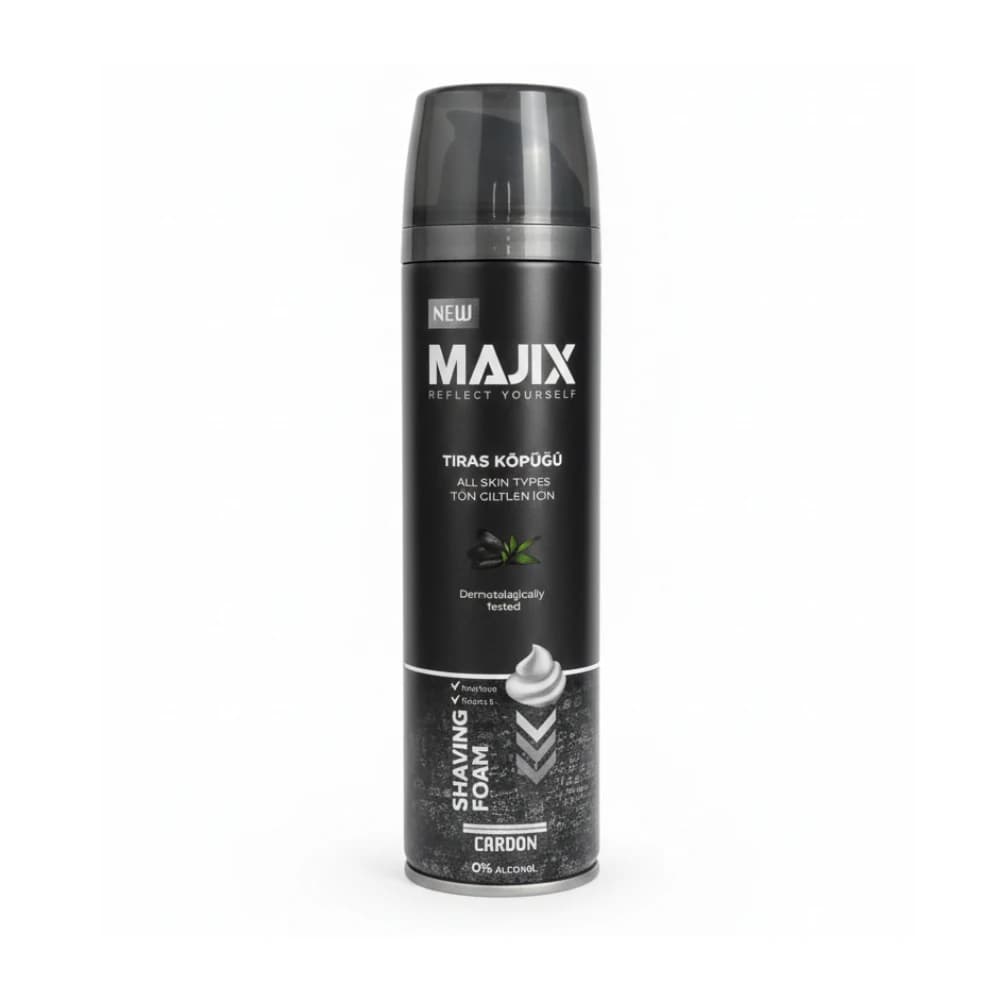 MAJIX SHAVING FOAM CARBON 200 ML